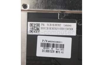 Lenovo 5CB1B36392 C-Abdeckung mit Tastatur, Englisch (US, Euro), Tiefblau, Hintergrundbeleuchtung