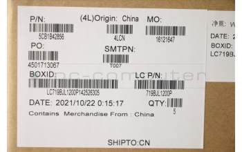 Lenovo 5CB1B42856 COVER Upper Case ASM_SWS L82FG FPABBL