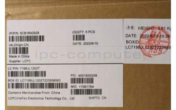 Lenovo 5CB1B42928 COVER UpperCaseASM_EUROENGL82FGFPABNBLML