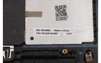 Lenovo 5CB1B42987 C-Cover with keyboard,US English Euro,Abyss Blue,Backlight,Non_FingerPrint