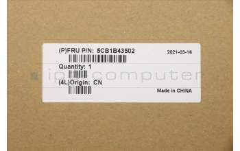 Lenovo 5CB1B43502 C-Cover with keyboard, Czech/Slovakian, Light Silver, Backlight