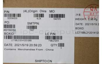 Lenovo 5CB1B43535 COVER Upper Case ASM_EURO ENGL82LASLA_GY