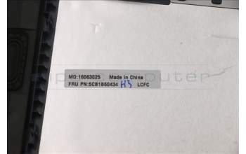 Lenovo 5CB1B60434 C-Cover with keyboard,French,Abyss Blue,Backlight,FingerPrint