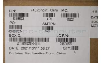 Lenovo 5CB1B69025 COVER Upper Case ASM_SPA L82H8FPSDBL