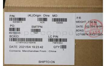 Lenovo 5CB1B69119 COVER UpperCaseASM_CZE/SLKL82H8NFPABNBL