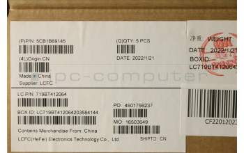 Lenovo 5CB1B69145 COVER Upper Case ASM_RUSL82H8NFPAGBL