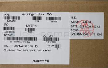 Lenovo 5CB1B84501 COVER UpperCaseASM_CZE/SLKL82H8NFPSDBL