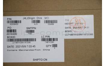 Lenovo 5CB1B84526 COVER Upper Case ASM_UKRL82H8NFPSDBL