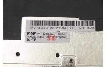 Lenovo 5CB1B96277 COVER Upper Case ASM_POR W 82HV GY