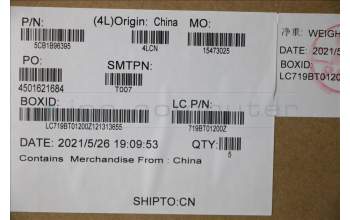 Lenovo 5CB1B96395 COVER Upper Case ASM_NORDIC L82KA BK