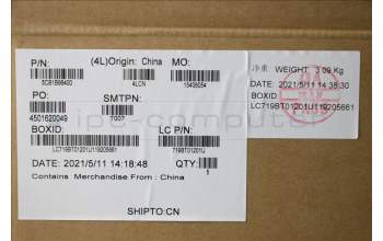 Lenovo 5CB1B96400 COVER Upper Case ASM_SWS L82KA BK