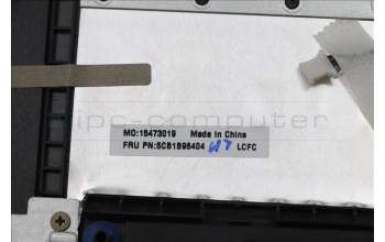 Lenovo 5CB1B96404 C-Cover with keyboard, UK English, Black, UK