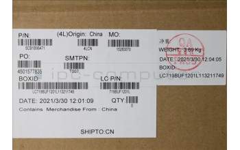 Lenovo 5CB1B96471 COVER Upper Case ASM_SPA L82KB BK DIS