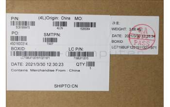 Lenovo 5CB1B96475 COVER Upper Case ASM_TUR L82KB BK DIS