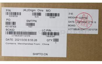 Lenovo 5CB1B97529 COVER Upper Case ASM_HUN L82H9 NFPA/BUMA