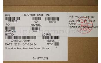 Lenovo 5CB1B97532 COVER Upper Case ASM_GER L82H9 NFPA/BUMA