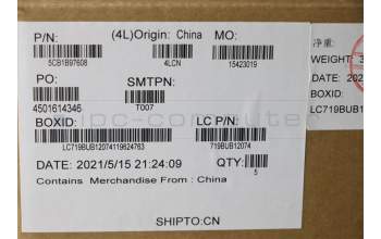 Lenovo 5CB1B97608 COVER UpperCaseASM_CZE/SLKL82H9NFPA/GUMA