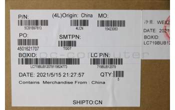 Lenovo 5CB1B97613 COVER Upper Case ASM_FRA L82H9 NFPA/GUMA