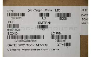 Lenovo 5CB1B97829 COVER Upper Case ASM_POR L82H7 AG FPNBLD