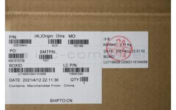 Lenovo 5CB1C04414 COVER Upper Case ASM_NORDICL82H7AGNFPBLD