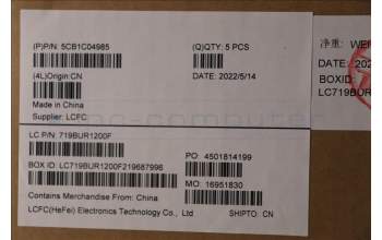 Lenovo 5CB1C04985 COVER Upper Case ASM_PO L81X7 NFPBKDIS