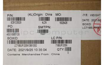 Lenovo 5CB1C05029 COVER Upper Case ASM_BE L81X7 NFPPGYDIS