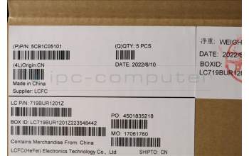 Lenovo 5CB1C05101 COVER Upper Case ASM_UK L81X7 FPABDIS