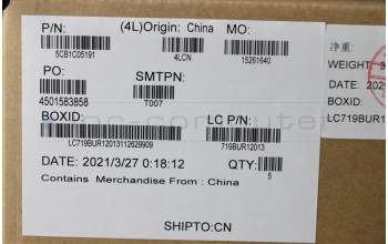 Lenovo 5CB1C05191 COVER Upper Case ASM_JA L81X7 NFPPGYDIS