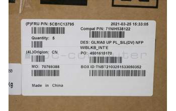 Lenovo 5CB1C13795 COVER Upper C82LM PL_SILD NFP BLKB_USI