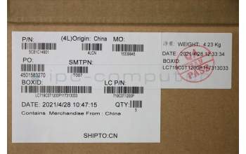 Lenovo 5CB1C14901 COVER UpperCaseASM_NORDICL82JQSGw/WHWRF