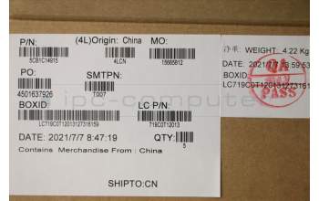 Lenovo 5CB1C14915 COVER UpperCaseASM_CZE/SLKL82JQSTw/BUWRF