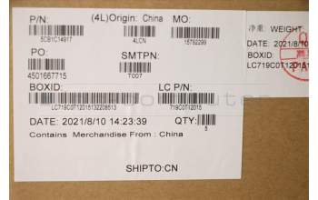 Lenovo 5CB1C14917 COVER UpperCaseASM_EUROENGL82JQSTw/BUWRF