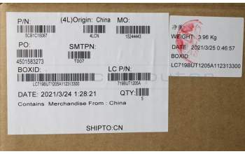 Lenovo 5CB1C15067 COVER Upper Case ASM_ARA L81X8 FPABDIS