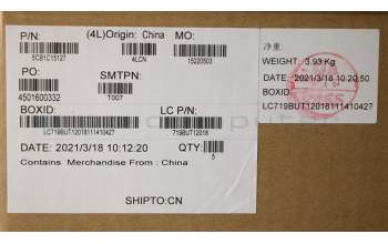 Lenovo 5CB1C15127 COVER Upper Case ASM_ARA L81X8 FPPGDIS