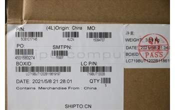 Lenovo 5CB1C17145 COVER Upper Case ASM_SPA L81X8 NFPABDIS