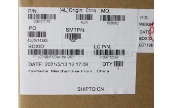 Lenovo 5CB1C17170 COVER Upper CaseASM_FRA/ARAL81X8NFPABDIS