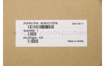 Lenovo 5CB1C17278 COVER Upper Case ASM_GRE L81X8 NFPPGDIS