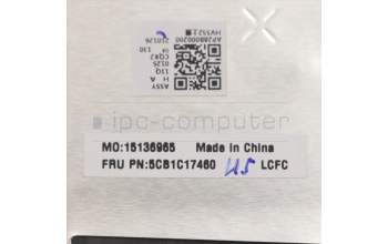 Lenovo 5CB1C17460 C-Abdeckung mit Tastatur, Griechisch, Eisengrau