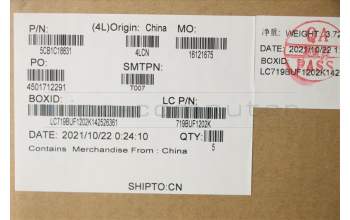 Lenovo 5CB1C18831 COVER Upper Case ASM_FRA/ENG L82KD BKTEX