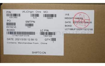 Lenovo 5CB1C18852 COVER Upper Case ASM_UKR L82KD BK TEX