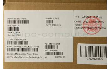 Lenovo 5CB1C19256 COVER Upper Case ASM_CZE/SLKL82NC SGY