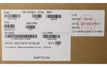 Lenovo 5CB1C19257 COVER Upper Case ASM_ENG L82NC SGY