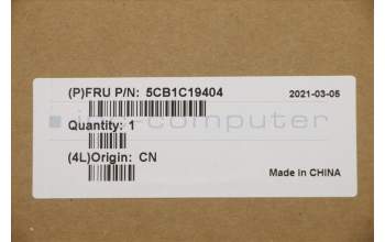 Lenovo 5CB1C19404 COVER Upper Case ASM_HG W 82HU FB PG
