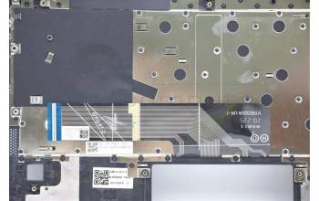 Lenovo 5CB1C19429 C-Cover with keyboard,German,Platinum Grey