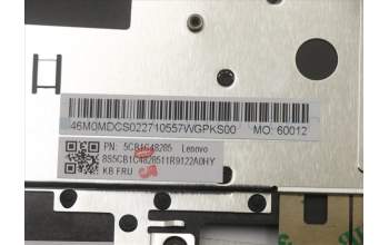 Lenovo 5CB1C48285 COVER Upper Case ASM_CZ-SK W 82HU FB GY