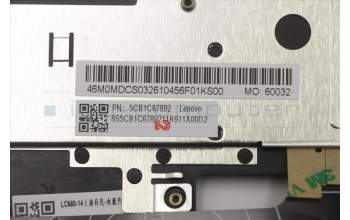 Lenovo 5CB1C67892 COVER Upper Case ASM_ENG W 82HU FB AB