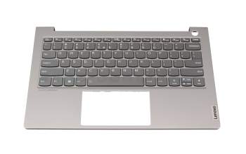 5CB1C72430 original Lenovo keyboard incl. topcase UK (english) grey/grey with backlight