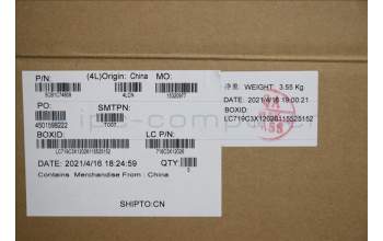 Lenovo 5CB1C74809 COVER Upper Case ASM_USAENGL82JUBURGBW/F