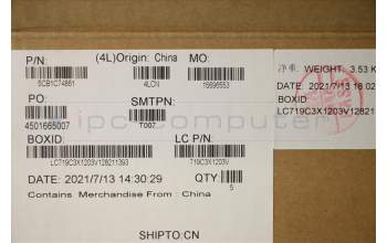 Lenovo 5CB1C74861 COVER Upper Case ASM_TC L82JUBUWHW/F