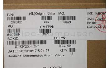 Lenovo 5CB1C74865 COVER Upper Case ASM_BEL L82JU SGW/FILM